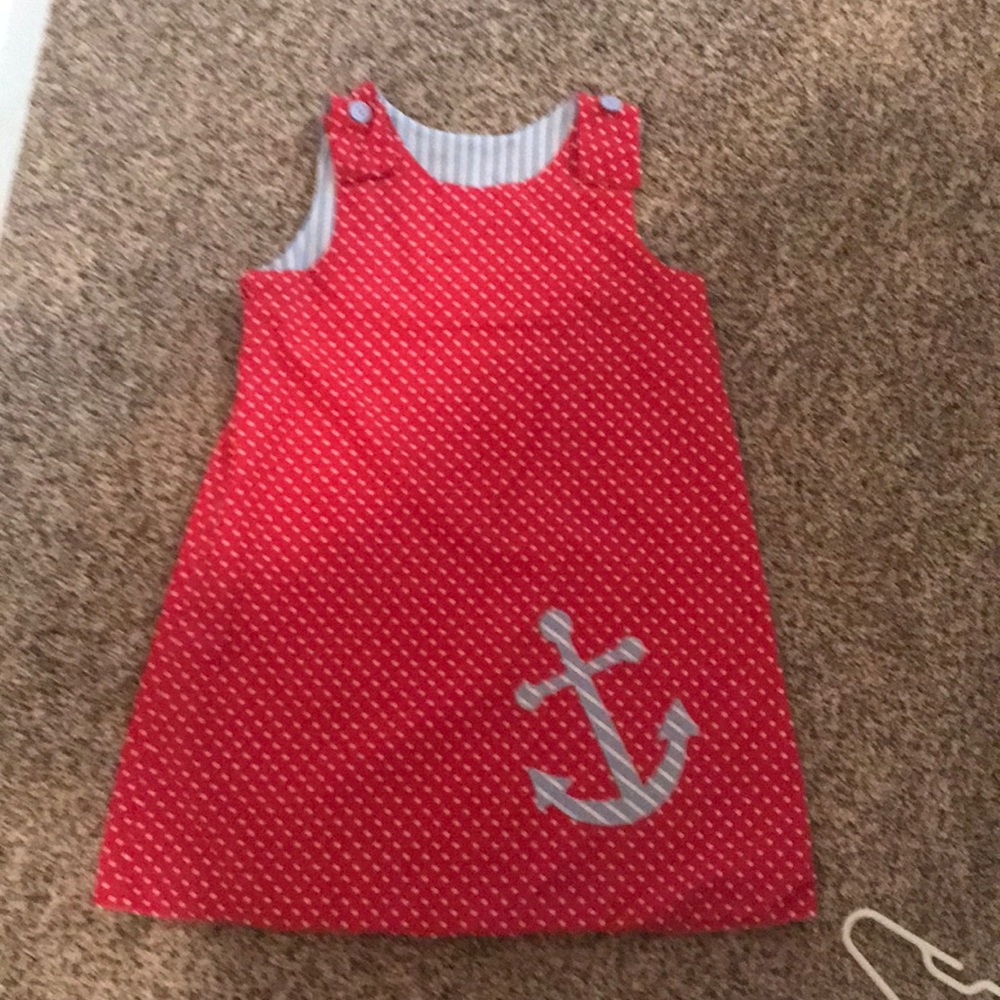 2-in-1 Reversible Boutique Dress with appliqué!
